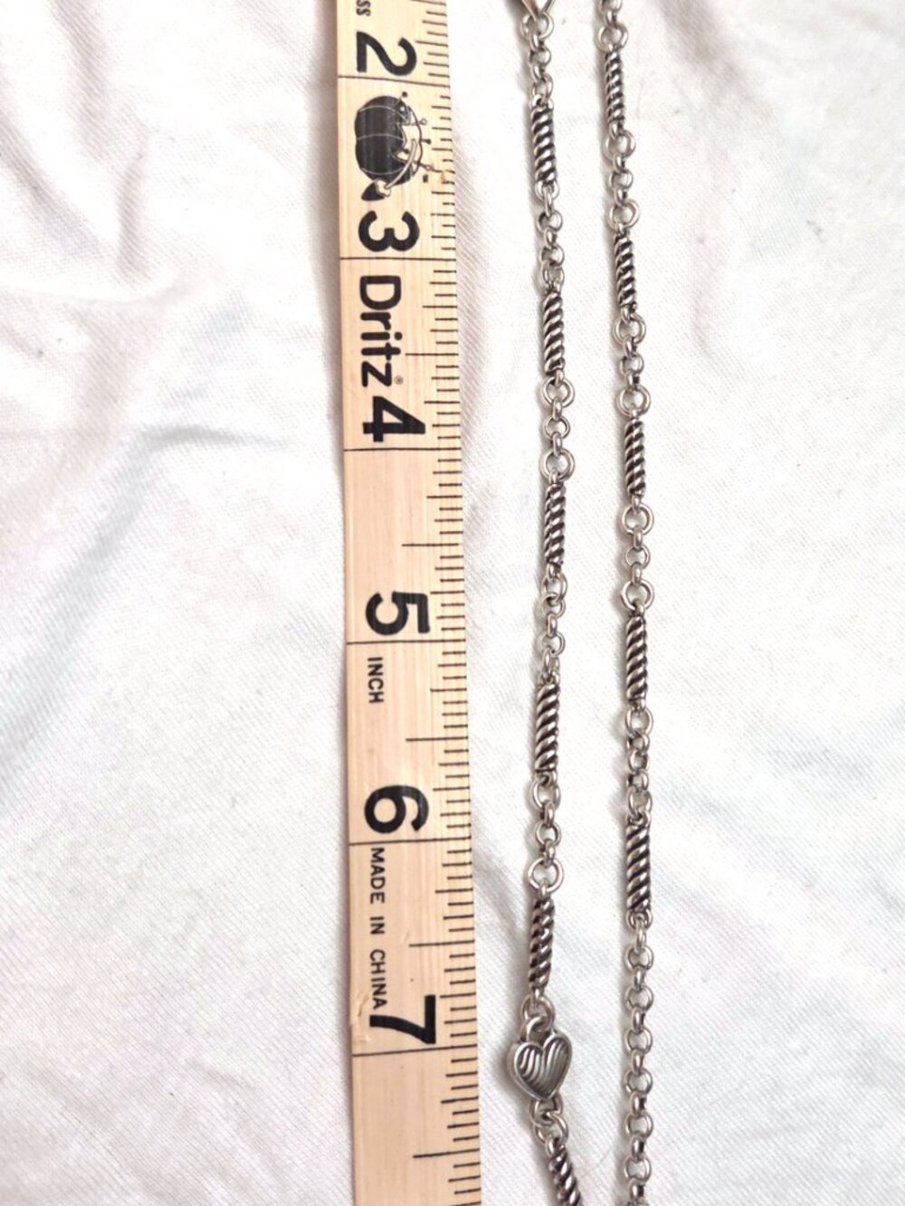 Brighton Newport Green Faceted Crystal Heart Reversible Necklace -LIKE NEW - Picture 6 of 9
